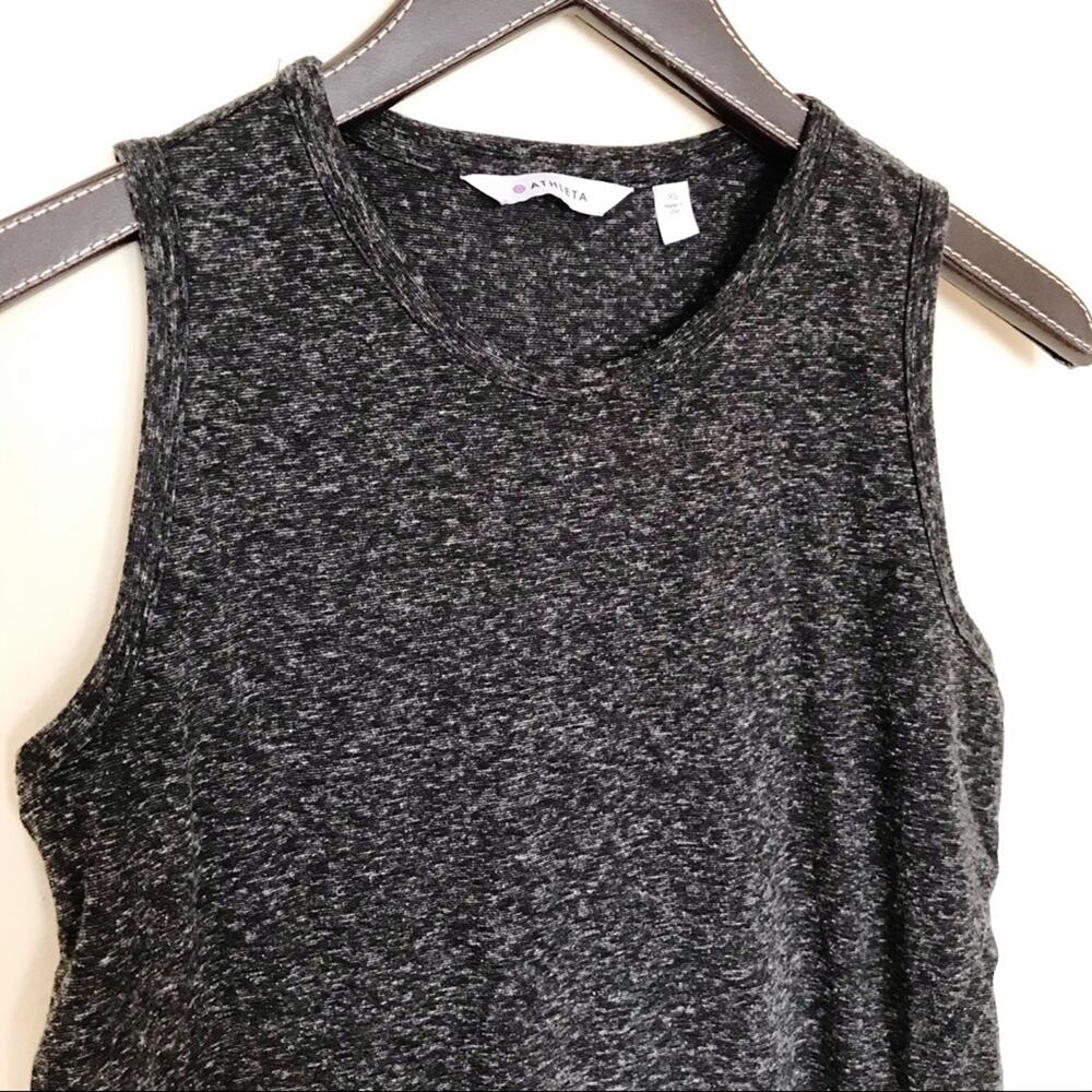 Athleta Gray Getaway Draped Flowy workout exercise sleeveless Tank Top womens XS - Picture 3 of 8